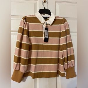 Veronica Beard Presto Rugby Tee Size M